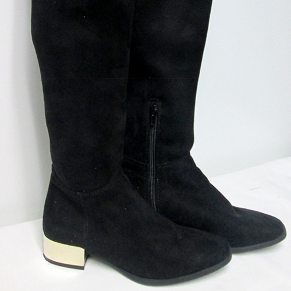 Anne Klein Gold Heeled Boots